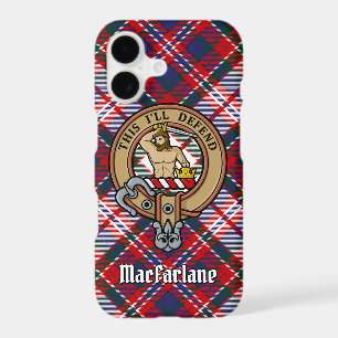 Clan MacFarlane Crest sur le tatan de robe