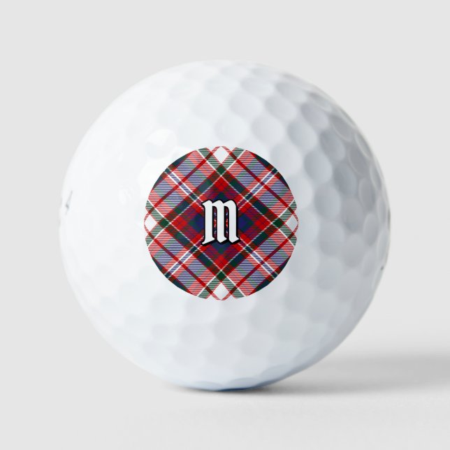 Clan MacFarlane Dress Tartan Golf Balls (Front)