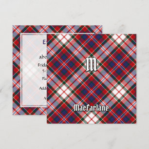 Clan MacFarlane Dress Tartan Invitation