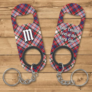 Clan MacFarlane Dress Tartan Keychain Bottle Opener
