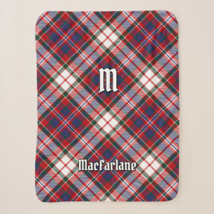 Clan MacFarlane Dress Tartan Sherpa Blanket