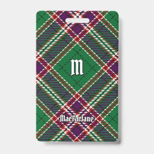 Clan MacFarlane Modern Hunting Tartan Badge