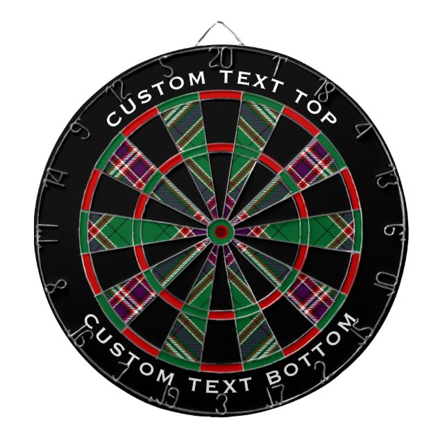 Clan MacFarlane Modern Hunting Tartan Dartboard (Front)