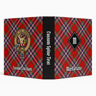 Clan MacFarlane Red Tartan Binder