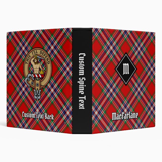 Clan MacFarlane Red Tartan Binder (Background)