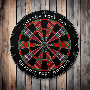 Clan MacFarlane Red Tartan Dartboard