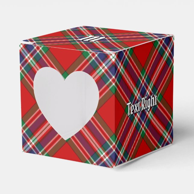 Clan MacFarlane Red Tartan Favor Box (Front Side)