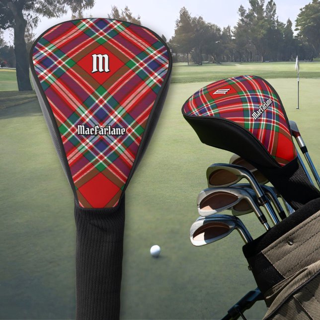Clan MacFarlane Red Tartan Golf Head Cover (Creator Uploaded)