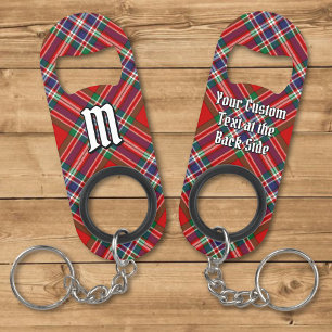 Clan MacFarlane Red Tartan Keychain Bottle Opener