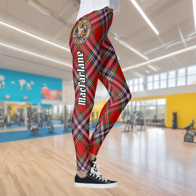 Clan MacFarlane Red Tartan Leggings (Creator Uploaded)