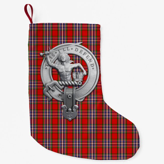 Clan MacFarlane Red Tartan Small Christmas Stocking (Front)