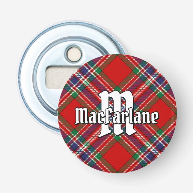 Clan MacFarlane Tartan Bottle Opener (Front)