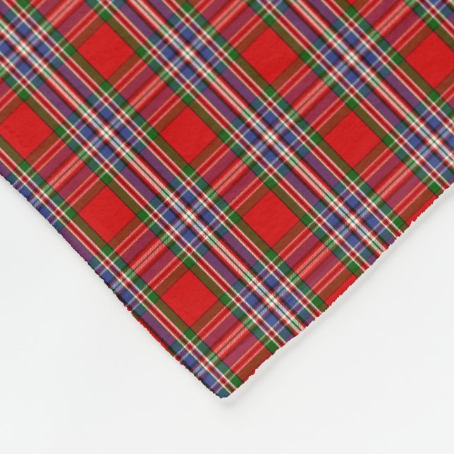Clan MacFarlane Tartan Fleece Blanket (Corner)