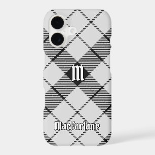 Clan MacFarlane Tartan noir et blanc