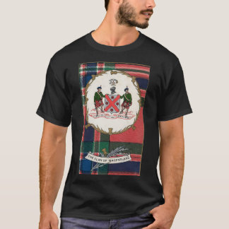 Clan MacFarlane Vintage Tartan Crest Badge T-Shirt