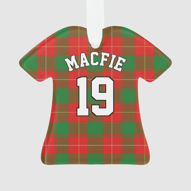 Clan MacFie Tartan Christmas Jersey (dos)