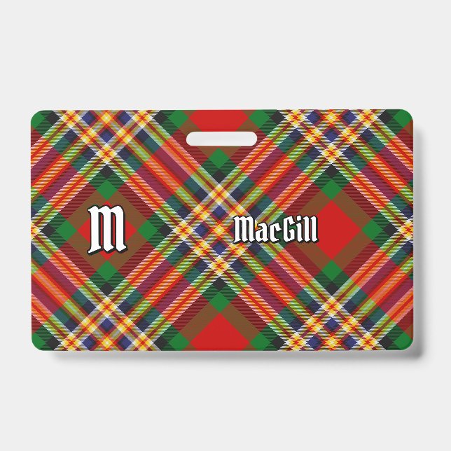 Clan MacGill Badge Tartan (Face)