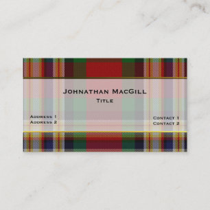 Clan MacGill élégant Carte de visite personnalisé