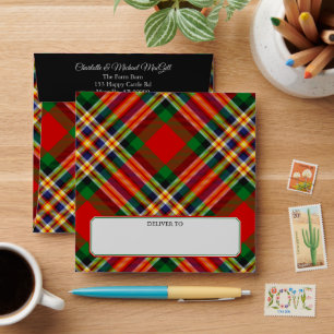 Clan MacGill Enveloppe Tartan