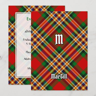 Clan MacGill Tartan Invitation