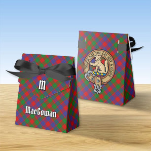 Clan MacGowan Crest over Tartan Favor Box
