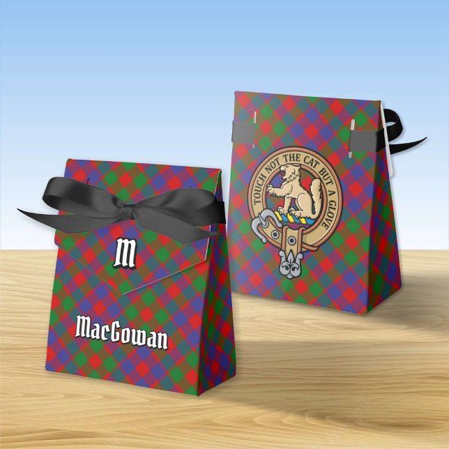 Clan MacGowan Crest over Tartan Favor Box (Creator Uploaded)
