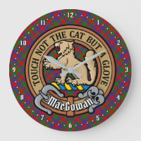 Clan MacGowan Crest over Tartan