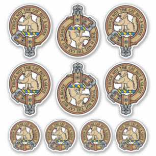 Clan MacGowan Crest Sticker Set