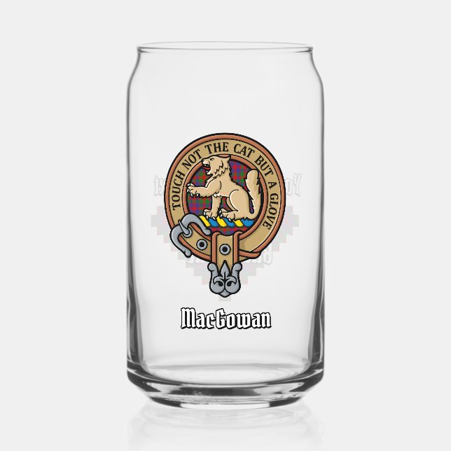 Clan MacGowan Crest sur Tartan (Recto)