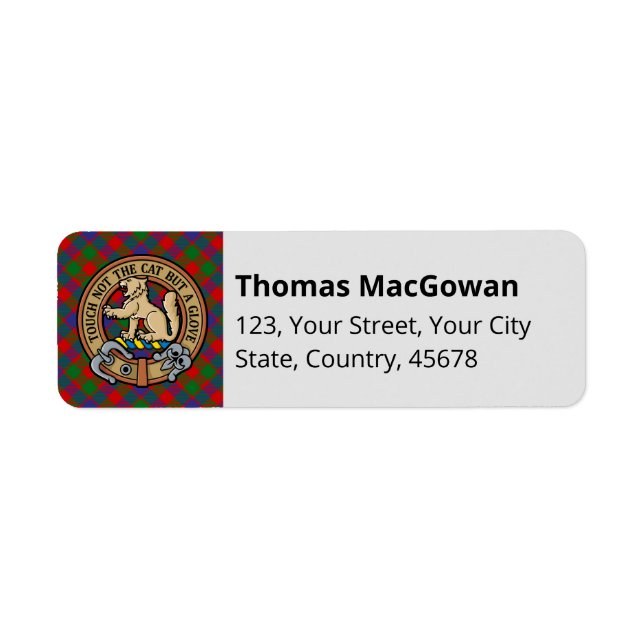 Clan MacGowan Tartan (Front)