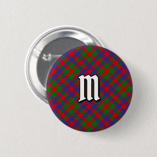 Clan MacGowan Tartan 2 Inch Round Button