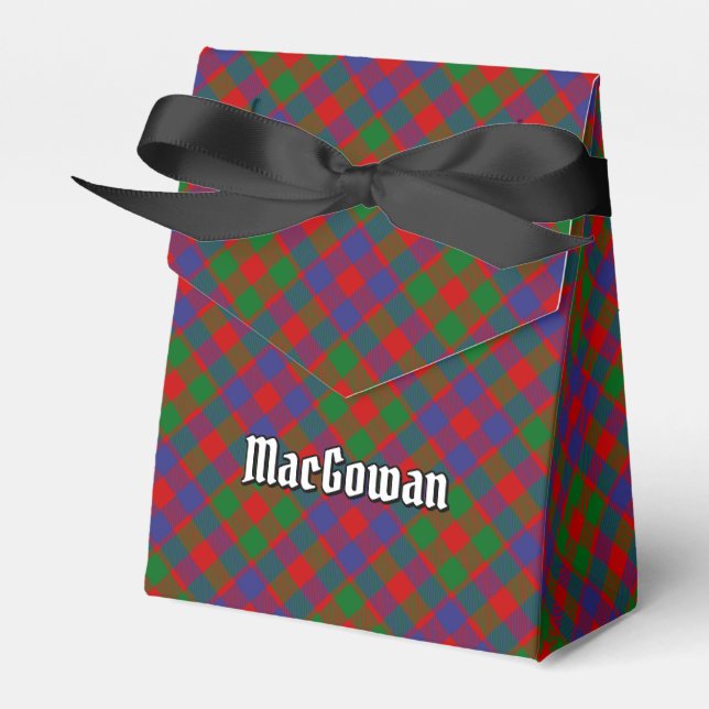 Clan MacGowan Tartan Favor Box (Front Side)