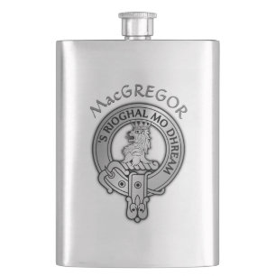 Clan MacGregor Crest Hip Flask