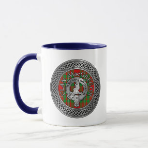 Clan MacGregor Crest & Tartan Knot Mug