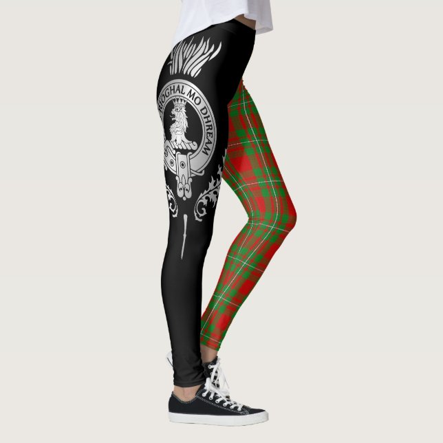 Clan MacGregor Crest & Tartan Leggings (Right)
