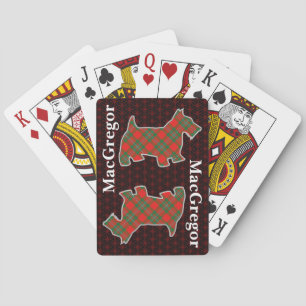 Clan MacGregor Tartan Scottish Terrier Edition Playing Cards