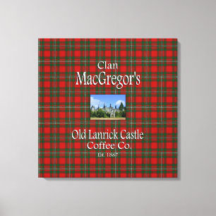 Clan MacGregor's Old Lanrick Castle Coffee Co. Canvas Print