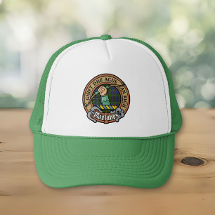 Clan MacInnes Crest over Tartan Trucker Hat