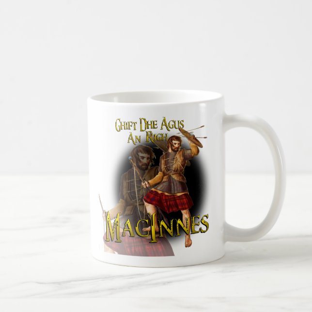 Clan MacInnes Scottish Dynasty Tartan Mugs (Right)