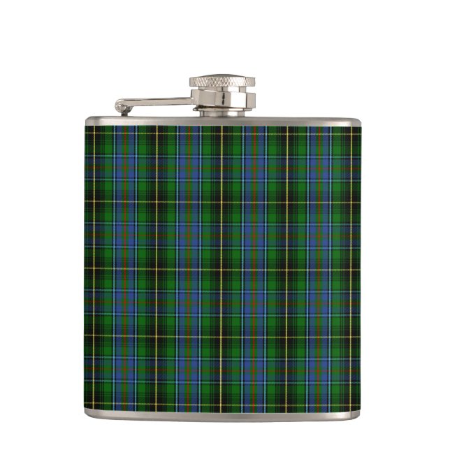 Clan MacInnes Tartan Hip Flask (Front)