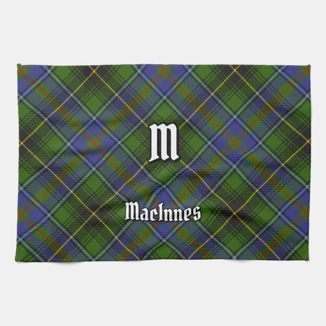 Clan MacInnes Tartan Kitchen Towel (Horizontal)