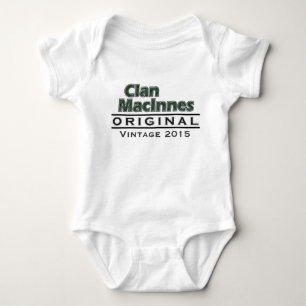 Clan MacInnes Vintage Customize Your Birthyear Baby Bodysuit