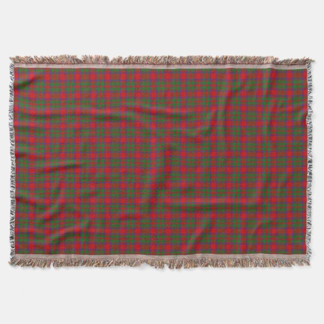 Clan MacIntosh Tartan Throw Blanket (Front)