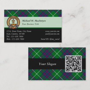 Clan MacIntyre Chasse Tartan Carte de visite