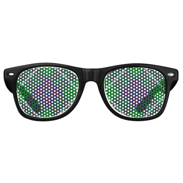 Clan MacIntyre Chasse Tartan Retro Lunettes de sol (Devant)
