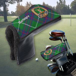 Clan MacIntyre Crest over Hunting Tartan Golf Head Cover