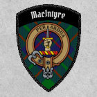 Clan Macintyre Crest sur la chasse Patch Tartan