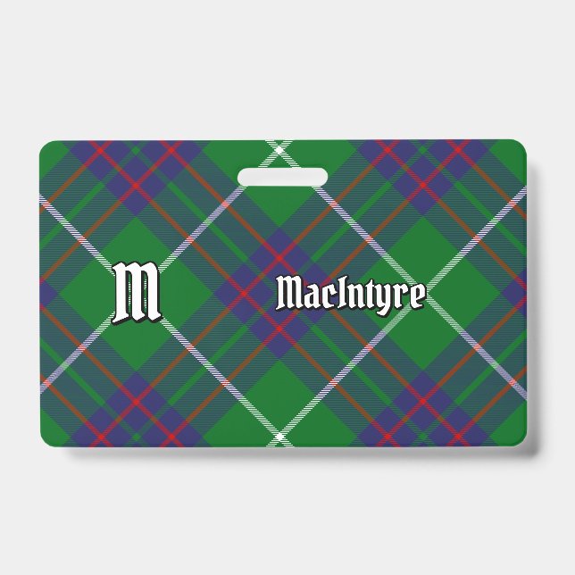 Clan MacIntyre Hunting Tartan Badge (Front)