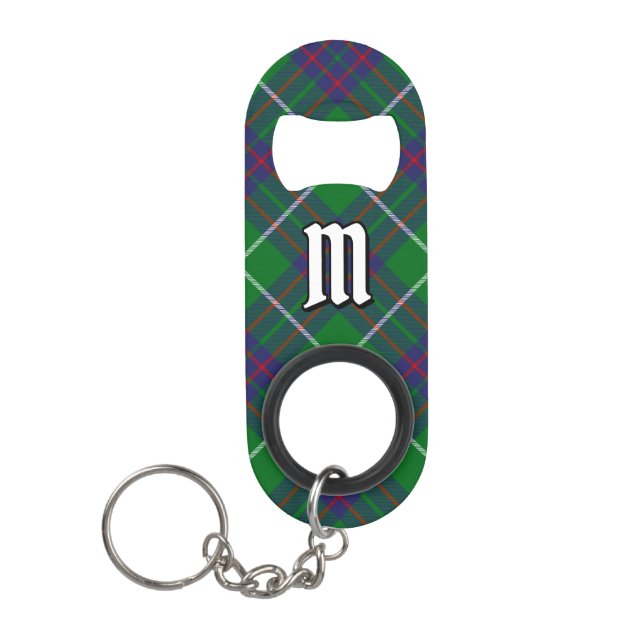 Clan MacIntyre Hunting Tartan Keychain Bottle Opener (Front)