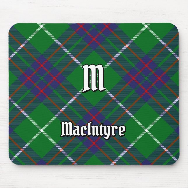 Clan MacIntyre Hunting Tartan Mouse Pad (Front)